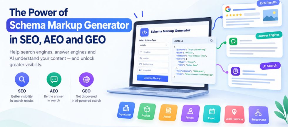 The Power of Schema Markup Generator in SEO AEO and GEO